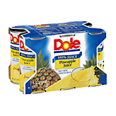 Dole 100% Juice Pineapple 6 Oz Left Picture
